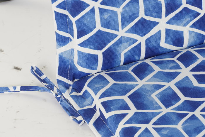 DKD Home Decor Cojín Silla Exterior Boho Azul Blanco 4 x 115 x 42 cm Resistente al Agua DKD Home Decor Cojín Silla Exterior Boho Azul Blanco 4 x 115 x 42 cm Resistente al Agua