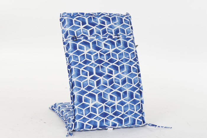 DKD Home Decor Cojín Silla Exterior Boho Azul Blanco 4 x 115 x 42 cm Resistente al Agua DKD Home Decor Cojín Silla Exterior Boho Azul Blanco 4 x 115 x 42 cm Resistente al Agua