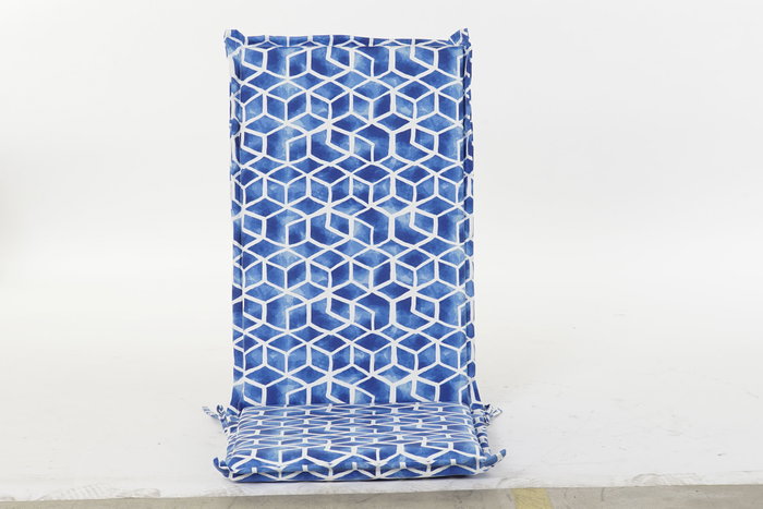DKD Home Decor Cojín Silla Exterior Boho Azul Blanco 4 x 115 x 42 cm Resistente al Agua DKD Home Decor Cojín Silla Exterior Boho Azul Blanco 4 x 115 x 42 cm Resistente al Agua