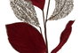 DKD Home Decor Rama Navidad Moderna Blanco Rojo 25 x 78 x 25 cm (12 Unidades)