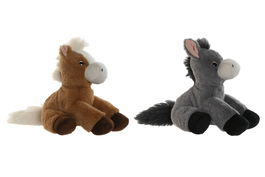 DKD Home Decor Peluche Marron Gris 36 x 28 x 20 cm (12 Unidades)