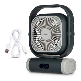 Medion LIFE Camping Ventilator E10 TF (MD 12065) Gris/Blanco