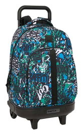 Safta Mochila Grande Graffiti Go con Ruedas Compactas Extraíbles