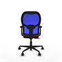 PIQUERAS Y CRESPO Silla de oficina Jorquera con mecanismo Sincro/Traslack, Rosa y Azul