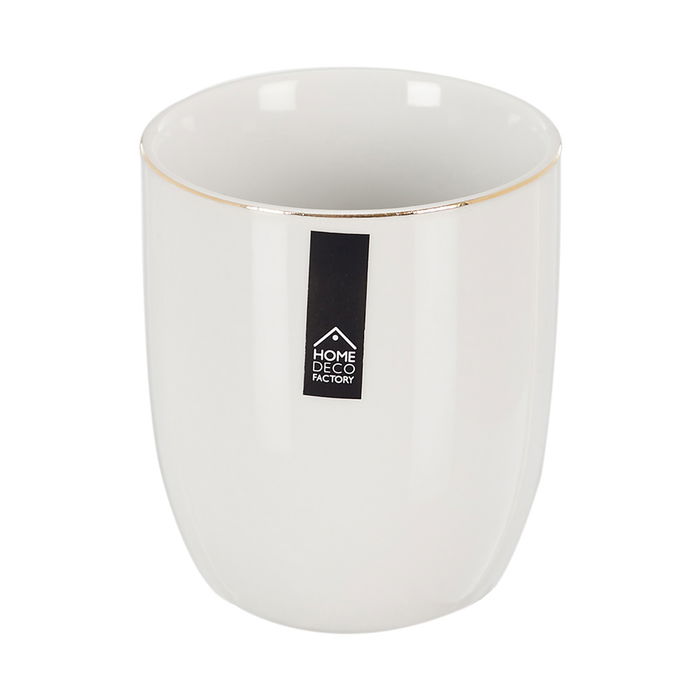 Home Deco Factory Vaso Lounge Ribete Dorado 180 Ml