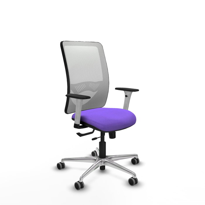 PIQUERAS Y CRESPO Silla de oficina Zulema con mecanismo Sincro/Traslack Lila y Blanco PIQUERAS Y CRESPO Silla de oficina Zulema con mecanismo Sincro/Traslack Lila y Blanco