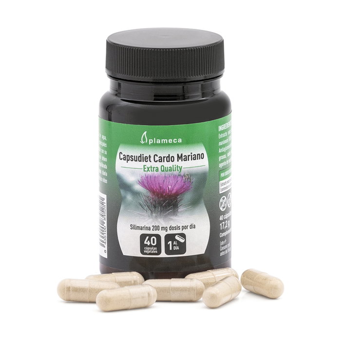 Plameca Capsudiet Cardo Mariano 40 cápsulas vegetales Plameca Capsudiet Cardo Mariano 40 cápsulas vegetales