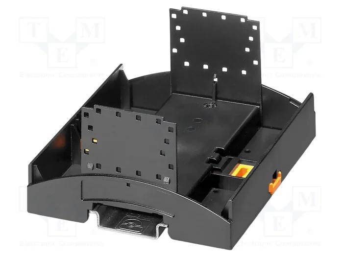 PHOENIX CONTACT Base de carcasa BC 53,6 con abrazaderas, negro PHOENIX CONTACT Base de carcasa BC 53,6 con abrazaderas, negro