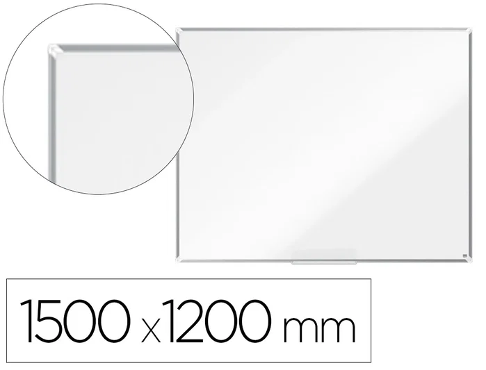 NOBO Pizarra blanca magnética Premium Plus de acero lacado con marco de aluminio 150x120 cm NOBO Pizarra blanca magnética Premium Plus de acero lacado con marco de aluminio 150x120 cm