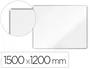 NOBO Pizarra blanca magnética Premium Plus de acero lacado con marco de aluminio 150x120 cm