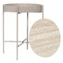 Home Deco Factory Terra Nova Mesa-Cofre con Tablero MDF y Estructura de Hierro 39x48 cm