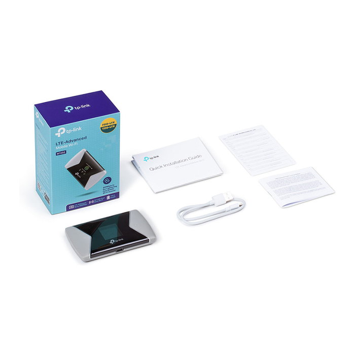 TP-Link M7450 Router WiFi Móvil LTE-Advanced 4G con Batería de 3000 mAh - Velocidad de Datos de 300 Mbps - Negro/Gris - Portátil