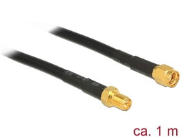DeLOCK Cable coaxial RP-SMA a RP-SMA 1 m CFD400/LLC400