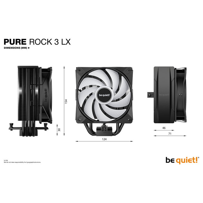 be quiet! Pure Rock 3 LX Negro