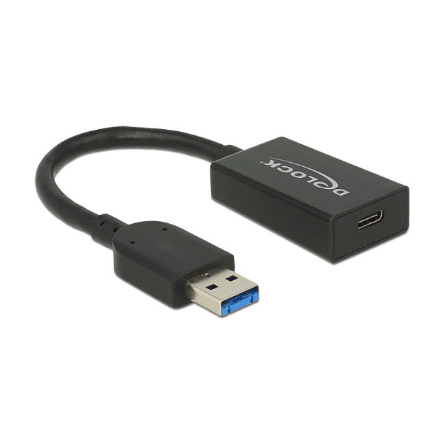 DeLOCK Adaptador USB 3.2 Gen 2 A a USB Type-C, 15 cm, Negro DeLOCK Adaptador USB 3.2 Gen 2 A a USB Type-C, 15 cm, Negro