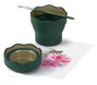 Faber Castell Vaso Plegable Clic&Go Verde Oscuro