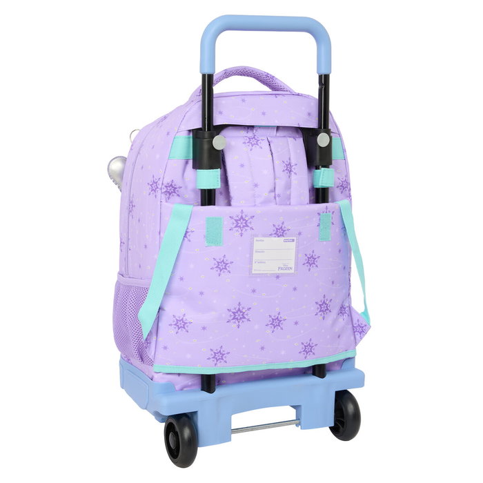 Mochila Escolar con Ruedas Frozen Spirit Lila 33 x 45 x 22 cm