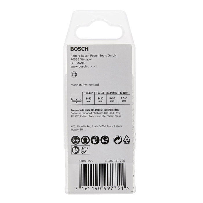 Bosch Kit de hojas para sierra caladora 15 piezas Madera y Metal