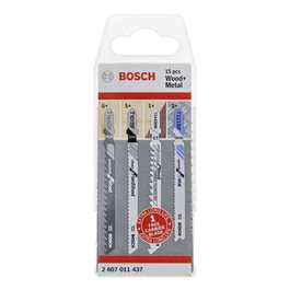 Bosch Kit de hojas para sierra caladora 15 piezas Madera y Metal