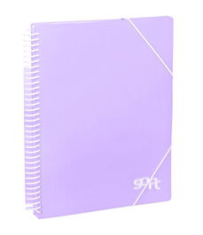 Carpeta Fundas (Tarifario) Carchivo Soft Pp Archivex A4 30 F. Malva (Set de 4)