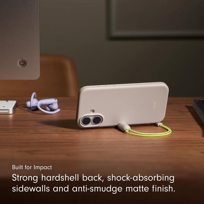Apple Beats Kickstand Case para iPhone 17 con MagSafe, Color piedra