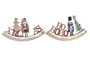 DKD Home Decor Figura de Madera Cascanueces Surtido de 2