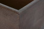 DKD Home Decor Set de 3 Jardineras de Aluminio Dorado