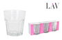 Lav Set 3 Vasos para Agua 305 cc, Colección Aras, Capacidad 305 cc, Dimensiones 8.5 x 8.5 x 9.5 cm (16 Cajas)