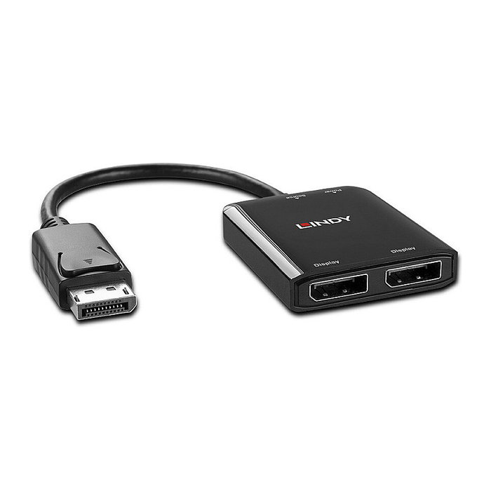 Lindy 2 Port DisplayPort 1.2 MST Hub Negro