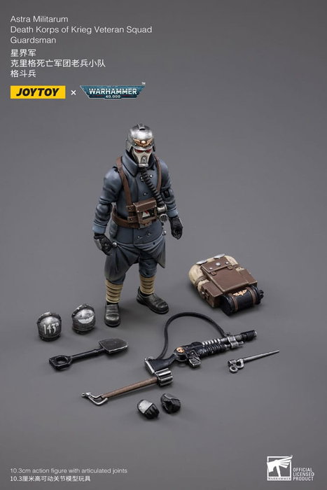 Joy Toy (CN) Warhammer 40k Astra Militarum Death Korps of Krieg Veteran Squad Guardsman 11 cm