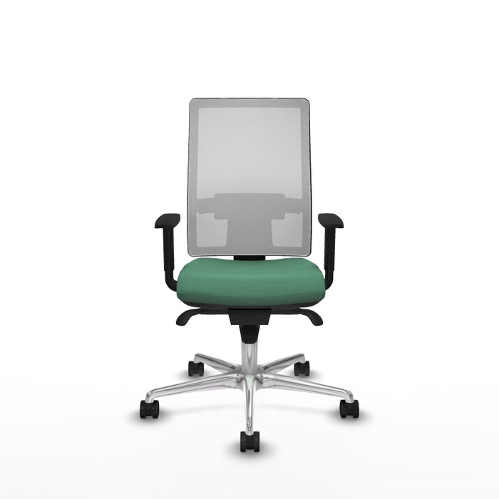 PIQUERAS Y CRESPO Silla de oficina Horna con mecanismo Sincro, Verde esmeralda y Blanco PIQUERAS Y CRESPO Silla de oficina Horna con mecanismo Sincro, Verde esmeralda y Blanco