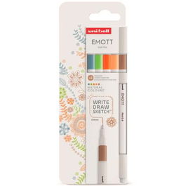Uni-Ball Emott Rotuladores De Escritura Y Dibujo Colores Naturaleza Estuche 5 Ud