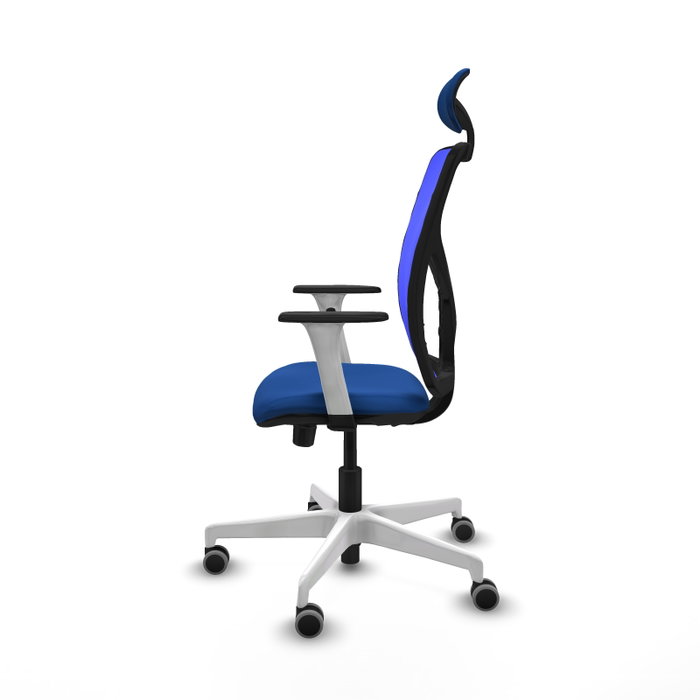PIQUERAS Y CRESPO Silla de oficina Motilla Azul con mecanismo Sincro/Traslack