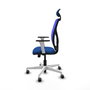 PIQUERAS Y CRESPO Silla de oficina Motilla Azul con mecanismo Sincro/Traslack