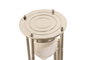 DKD Home Decor Reloj de Arena de Aluminio y Cristal Cromado