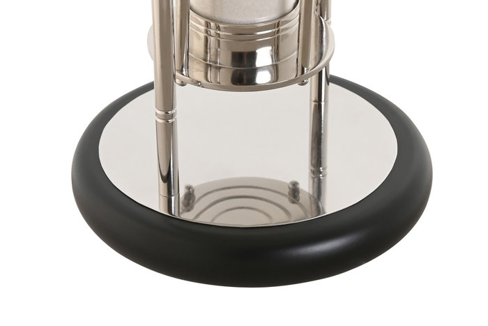 DKD Home Decor Reloj de Arena de Aluminio y Cristal Cromado