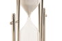DKD Home Decor Reloj de Arena de Aluminio y Cristal Cromado