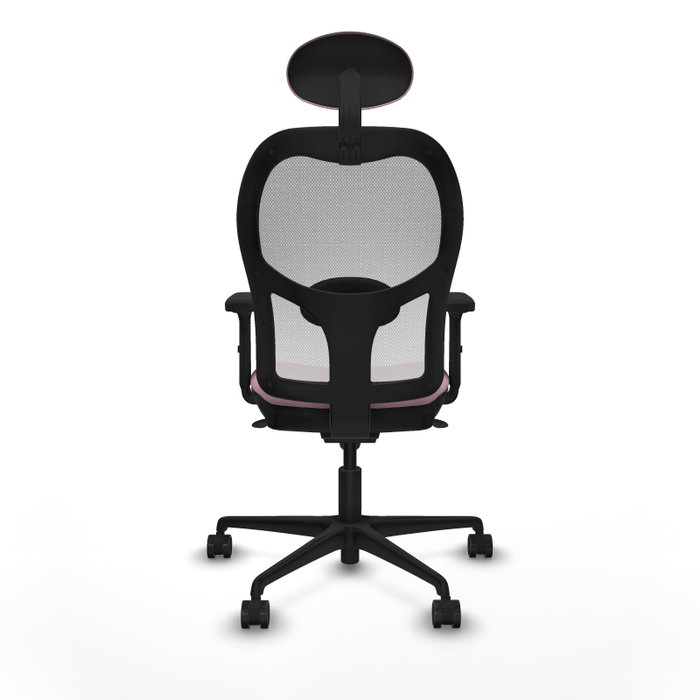 PIQUERAS Y CRESPO Silla de oficina Jorquera Rosa y Blanca