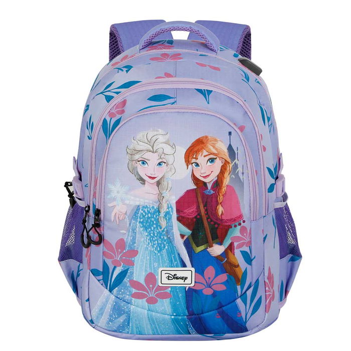 Disney Frozen 2 Mochila Running PLUS Lila 32L de Gran Capacidad con Puerto USB y Material Ripstop