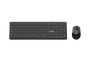 Phoenix CW101 Combo Teclado y Ratón Inalámbrico 2.4GHz QWERTY Español con Teclas Multimedia, Ratón Ergonómico 1600 DPI - Inalámbrico Compacto para Oficina y Casa