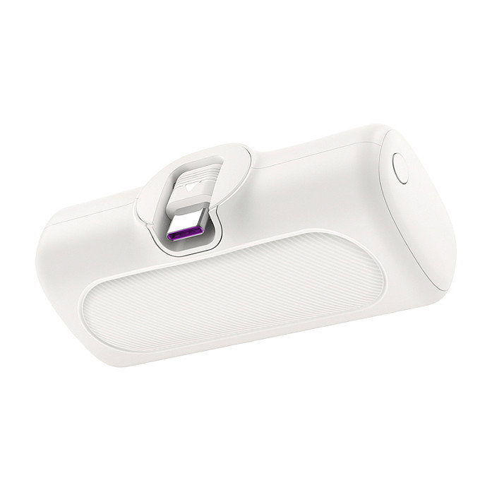 LogiLink Mobile Power Bank 5000 mAh con USB-C integrado, blanco