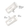 LogiLink Mobile Power Bank 5000 mAh con USB-C integrado, blanco