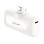 LogiLink Mobile Power Bank 5000 mAh con USB-C integrado, blanco