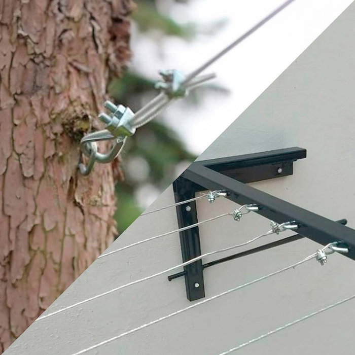 Edm Sujetacable Din-741 sjt01 Acero Galvanizado M4 1/8" 2 Unidades Edm Sujetacable Din-741 sjt01 Acero Galvanizado M4 1/8" 2 Unidades