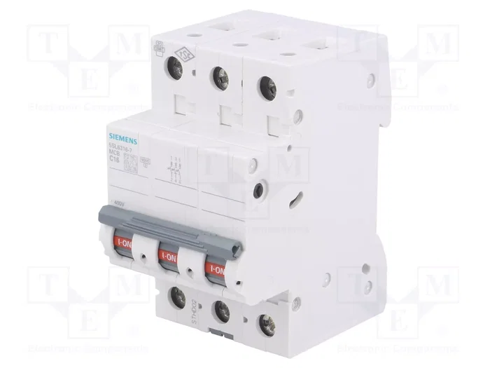 Siemens Automat C 16A 5SL63167 3p 400V 6kA