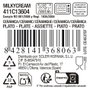 La Mediterranea Plato Hondo Milkycream ø22.6x4.6cm, Pack de 12 unidades