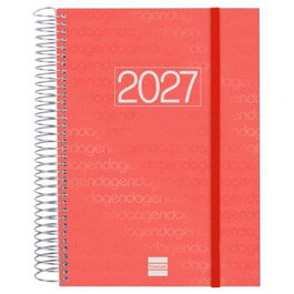 Finocam Agenda Espiral Basic Year 2027 Roja 155x212mm