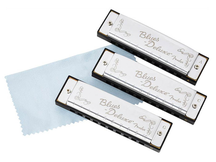 Fender Blues Deluxe Pack de 3 Armónicas (C, G, A) Fender Blues Deluxe Pack de 3 Armónicas (C, G, A)
