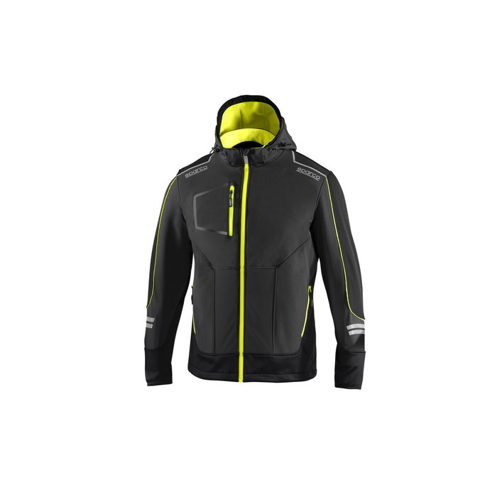 Sparco S02412GSGF5XXL Chaqueta Soft-Shell Tech Gris-Amarillo Fluo Talla XXL Sparco S02412GSGF5XXL Chaqueta Soft-Shell Tech Gris-Amarillo Fluo Talla XXL