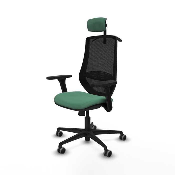 PIQUERAS Y CRESPO Silla de oficina Mardos con Mecanismo Sincro, Verde Esmeralda y Negro PIQUERAS Y CRESPO Silla de oficina Mardos con Mecanismo Sincro, Verde Esmeralda y Negro